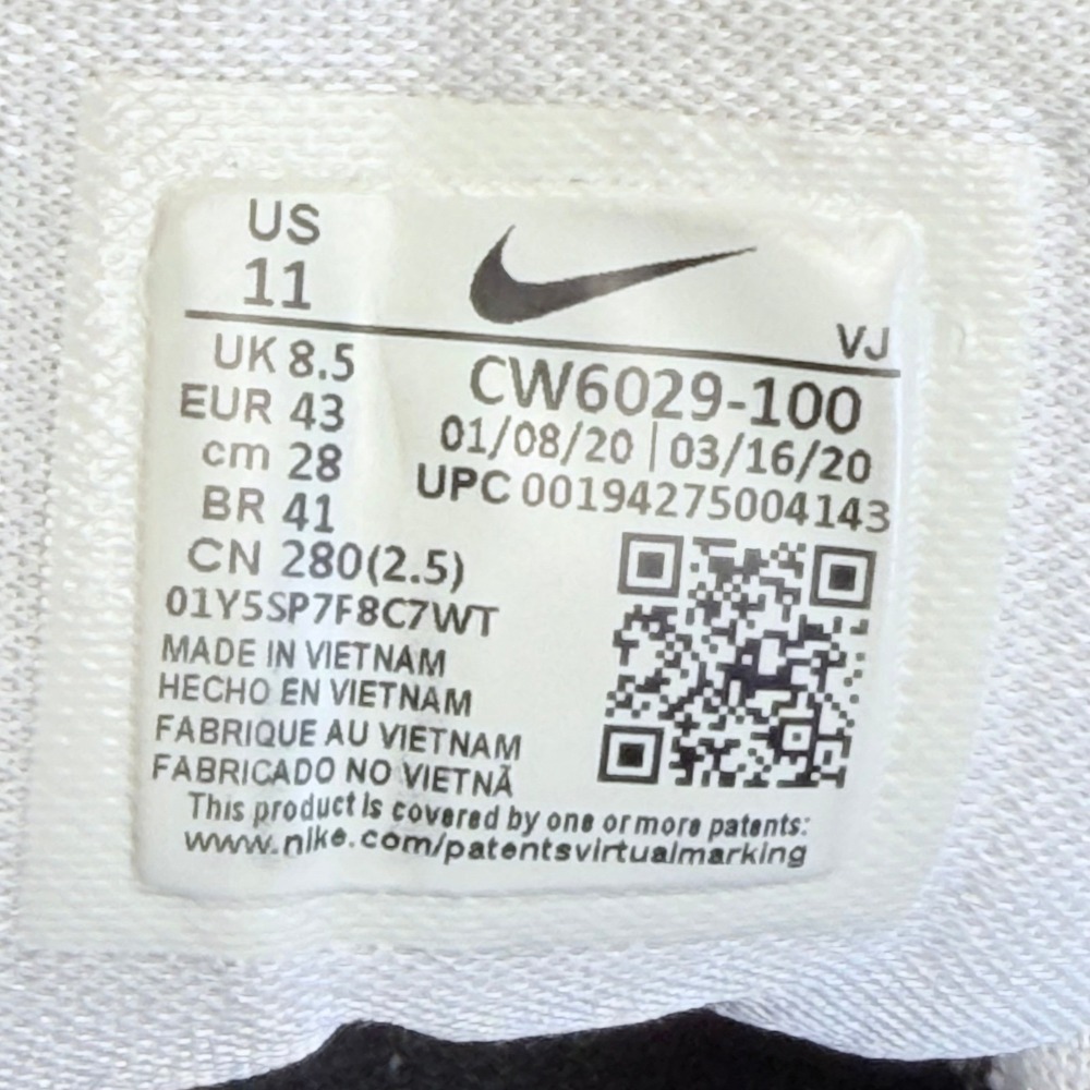Nike Air Max 90 White Pure Platinum Solar Flare CW6029-100 Womens 11 Mens 9.5 - Picture 6 of 7